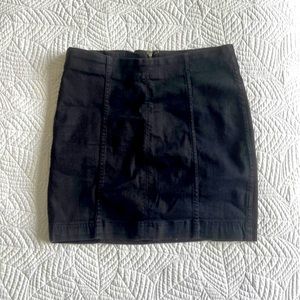 Free people black mini skirt
